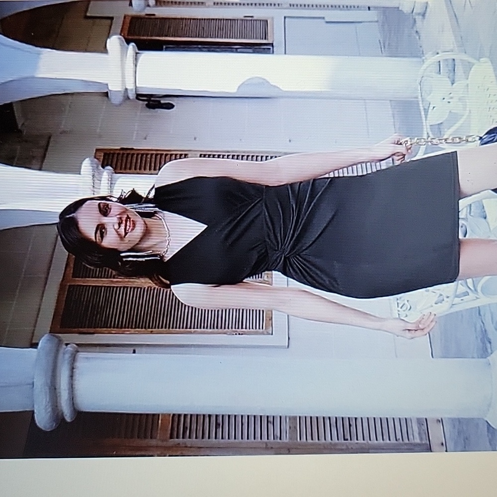 grace karin black dress | Dresses | Grace Karin Deep Vneck Wrap Sleeveless Twist Sheath Cocktails New Formal dress